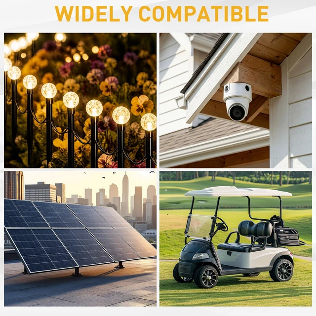 Alt view image 7 of 7 - 30A 360W Voltage Converter, 36V 48V to 12V Converter for Golf Cart High-Power DC-DC Step Down Converter with Fuse, Power Voltage Reducer for Cars, Scooters, Forklifts