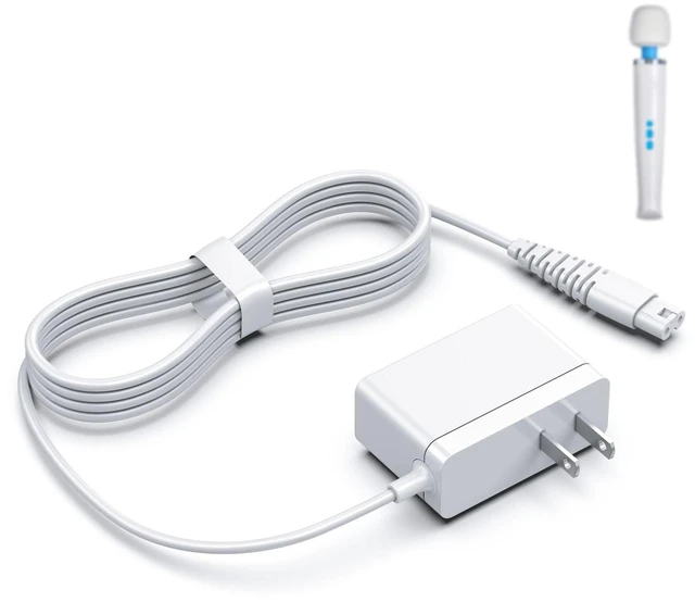 Main image of HV270 Charger Cord Replacement Compatible with Hitachi Magic Wand Power Adapter for HV-270 - 10V Charging Cord for Rechargeable Cordless Massager-White(ONLY for HV 270)