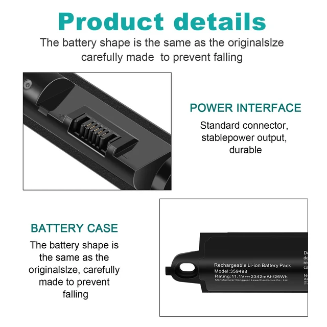 Alt view image 5 of 7 - 11.1V 359498 Battery Replacement for Bose SoundLink III 330105 330105A 0330105 330107 330107A 0330107 359495 Soundlink 2 3 Soundlink Bluetooth Mobile Speaker II III 404600 404800 404900 414255