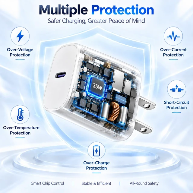 Alt view image 6 of 7 - 30W USBC Charger Fit for Mac Book Neo(A3404), with 6.6FT Cable(60W/3A) PPS Portable Replacement Charger Fit for Mac Book Neo(A3404), Much Faster than 20W Charger, Save Your Time