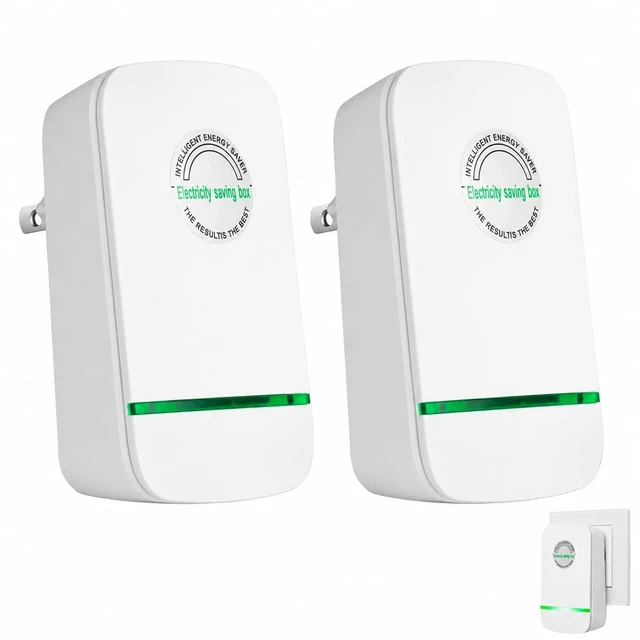 Main image of New Universal Energy-Saving Box, Reduce Electricity Bills, Plug-and-Play, Power Factor Corrector for Home and Office Use (2Pcs)