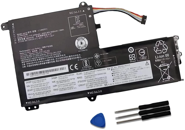 Main image of L14M2P21 Laptop Battery Replacement for Lenovo IdeaPad 330S-14AST 330S-14IKB 330S-15ARR 330S-15AST 330S-15IKB Series L14L2P21 5B10Q39203 5B10Q39204 5B10Q39206 5B10W67199 7.4V 30Wh 4050mAh