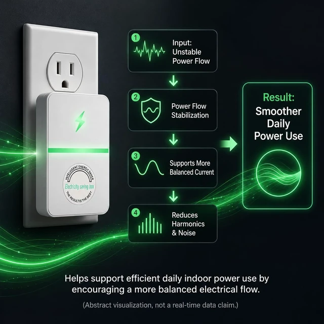 Alt view image 4 of 7 - Smart Energy Saver Plug, Voltage Optimizer & Surge Protector, 2 Pack Compact plug-in design with LED status indicator and automatic overheat shutoff for indoor home or office outlets
