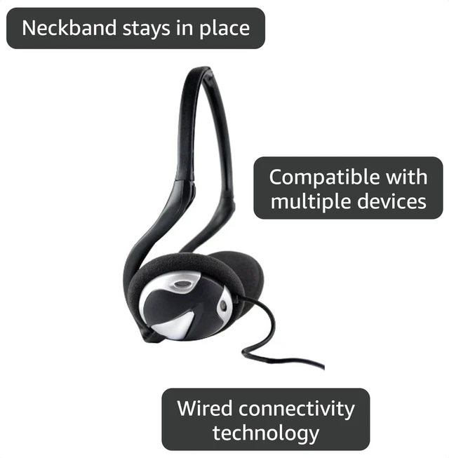 Main image of HP245 Folding Neckband Style Headphone for Smartphones, Tablets, MP3 Players