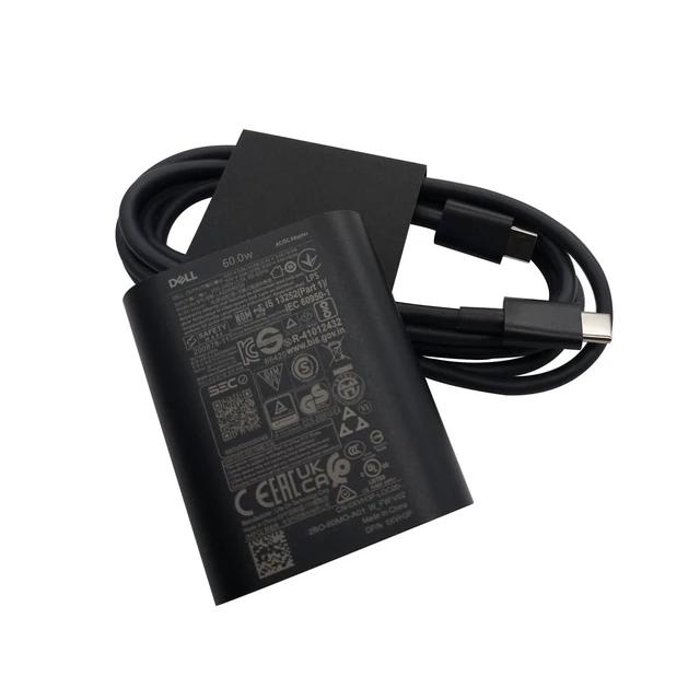 Alt view image 3 of 7 - Laptop Charger 60W Watt USB Type C AC Power Adapter XPS 13 9320,Latitude 7320 5330 9330 7430 5340 7330 5530 5330 9440 7640 7440 5440 7340 5540 7530 9430
