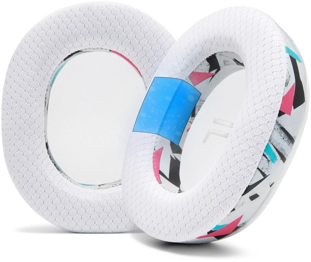 Main image of Freeze Rig 800 & 900 - Cooling Gel Earpads for RIG 800 Pro & 900 Max Made by Wicked Cushions Also fits RIG 600 Pro & 700 HX, Boost Comfort & Sound Isolation 90's White