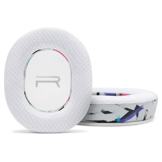 Alt view image 7 of 7 - Freeze Rig 800 & 900 - Cooling Gel Earpads for RIG 800 Pro & 900 Max Made by Wicked Cushions Also fits RIG 600 Pro & 700 HX, Boost Comfort & Sound Isolation 90's White