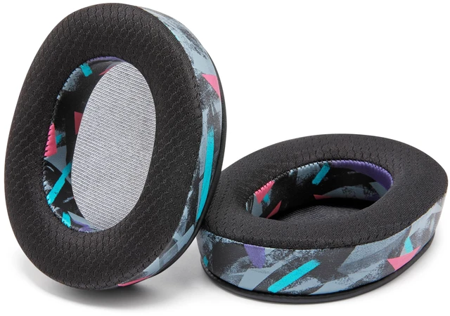 Alt view image 6 of 7 - Freeze Rig 800 & 900 - Cooling Gel Earpads for RIG 800 Pro & 900 Max Made by Wicked Cushions Also fits RIG 600 Pro & 700 HX, Boost Comfort & Sound Isolation 90's Black