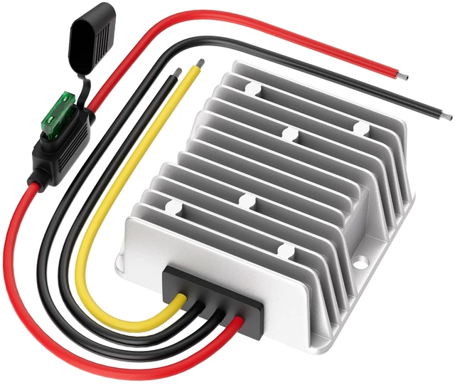 Main image of 48V 36V 24V to 12V Buck Converter, 20A 240W Step Down Converter Waterproof Voltage Reducer with Fuse, 1760V Input 12V Regulator for RV Truck Golf Cart