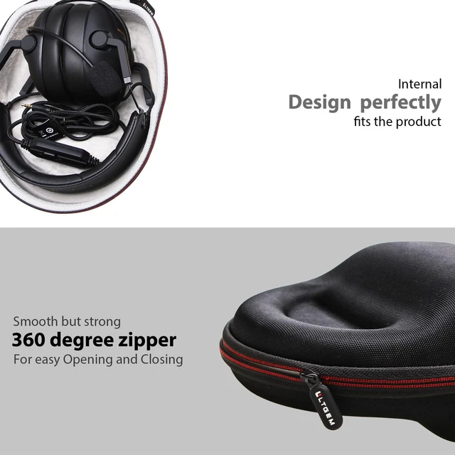 Alt view image 6 of 7 - LTGEM Case Compatible with Razer BlackShark V2 X/V3 X/V3/V2 Pro/V3 Pro Fits Razer Barracuda X Wireless Gaming Headset Headphone, Case Only