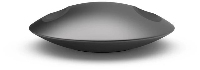 Alt view image 3 of 7 - All-Aluminum Headphone Stand for AirPods Max, Full CNC-Machined Metal Base with Soft Silicone Contact Pad, Futuristic Ring Design, Stable Desktop Display Dock (Gray)