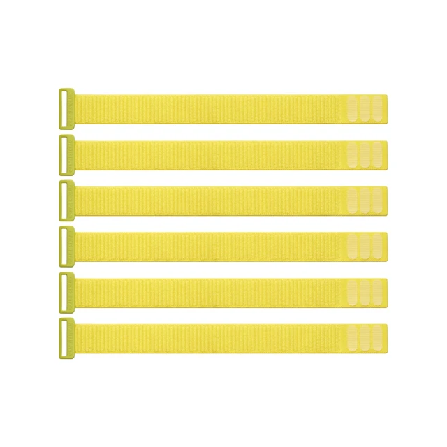 Alt view image 7 of 7 - Cinch Straps - 8" (6-Pack) Limelight Cord Keeper Wraps for Appliances and Home Office Cable Management