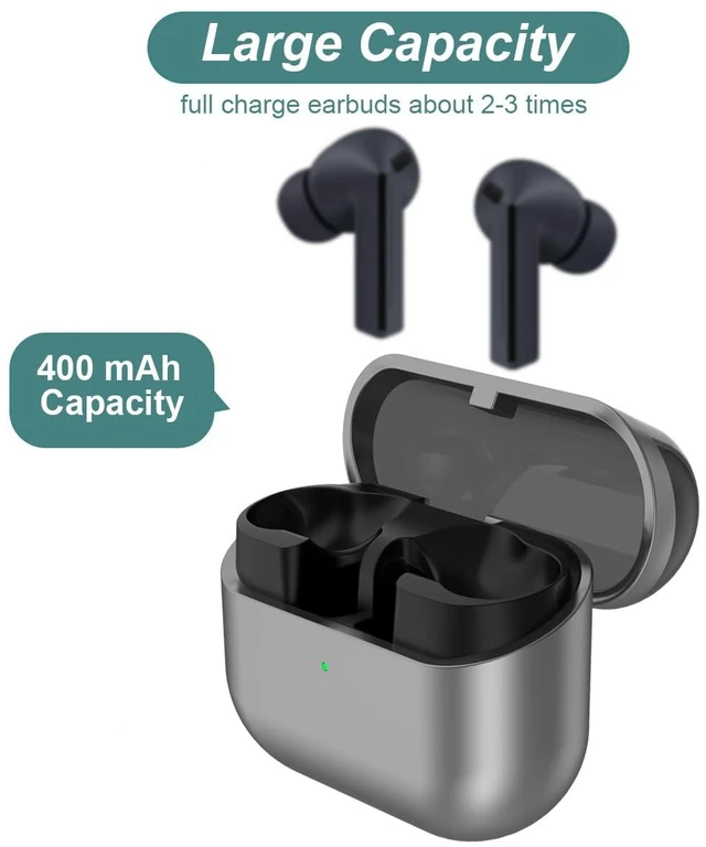 Alt view image 2 of 6 - Charging Case for Samsung Galaxy Buds 3 FE (SM-R420) Earbuds 400mAh Portable Charger Case Cover for Galaxy Buds 3 FE