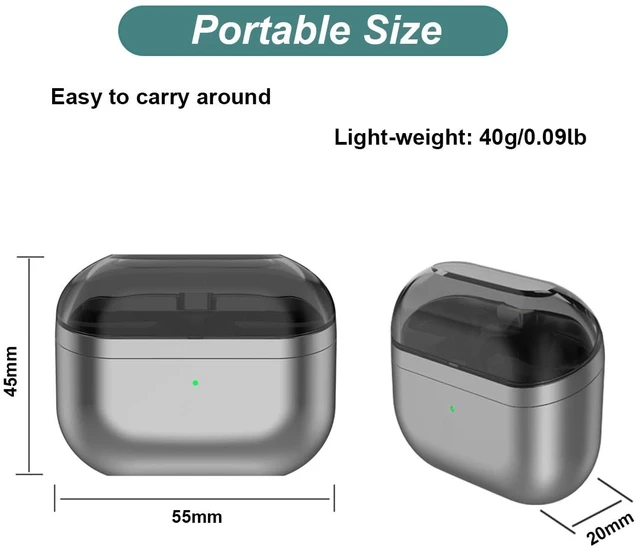 Alt view image 5 of 6 - Charging Case for Samsung Galaxy Buds 3 FE (SM-R420) Earbuds 400mAh Portable Charger Case Cover for Galaxy Buds 3 FE