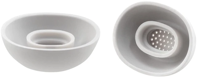 Alt view image 6 of 6 - Replacement Ear Tips for Bose QuietComfort Ultra Earbuds 2nd Gen 3 Pairs (White, Assorted S/M/L), Silicone Ear Tips