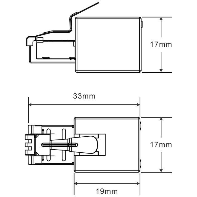 Alt view image 3 of 7 - WTH-SG/RJ45-S Direct in Line Plug-in Ethernet Surge Protector