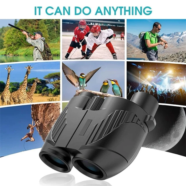 Alt view image 3 of 6 - 20x25 Black Compact Binoculars for Adults, HD Waterproof Binocular with Easy Focus, Small Binoculars for Travel, Bird Watching and Concerts