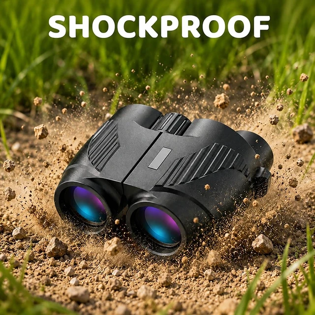 Alt view image 6 of 6 - 20x25 Black Compact Binoculars for Adults, HD Waterproof Binocular with Easy Focus, Small Binoculars for Travel, Bird Watching and Concerts