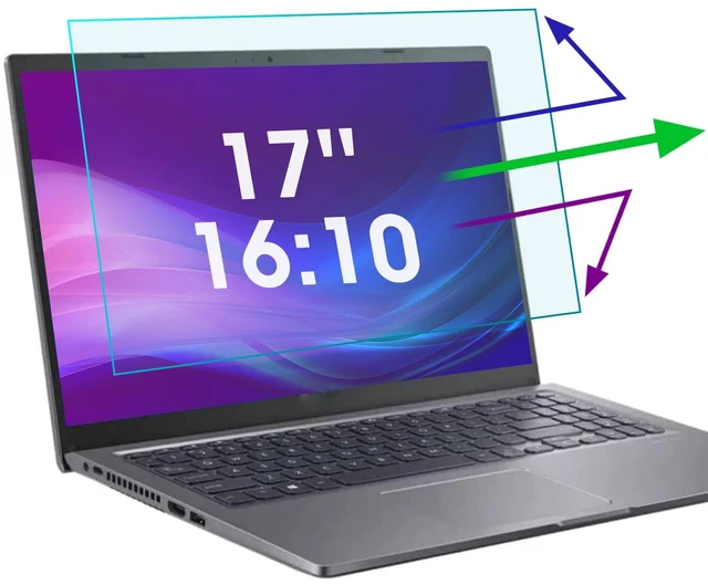 Main image of 2 Pack 17 Inch Anti Blue Light Screen Protector for Dell XPS 17/Dell Precision 17", Reduce Eye Strain Anti Glare Blue Light Blocking Screen Protector for 17 with 16:10 Resolution Laptop