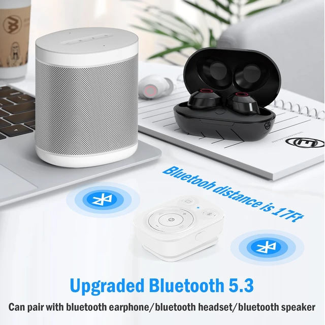Alt view image 4 of 7 - 64GB Mini MP3 Player with Bluetooth 5.3 & Clip for Sports, White 15H Playback Portable Music Player, No Screen Button Design with OTG for Running