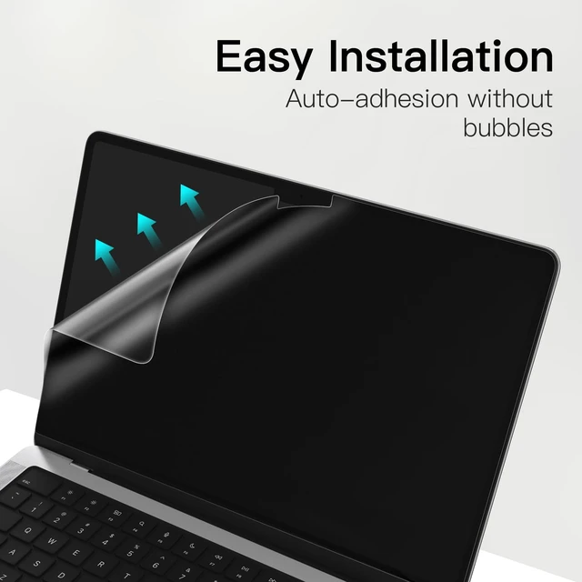 Alt view image 6 of 6 - Matte Screen Protector for MacBook Pro 14" (M1-M5), 2-Pack for MacBook Pro 14" (2026-2021), Anti-Glare Matte Film, Anti-Fingerprint Coating, Scratch Protection