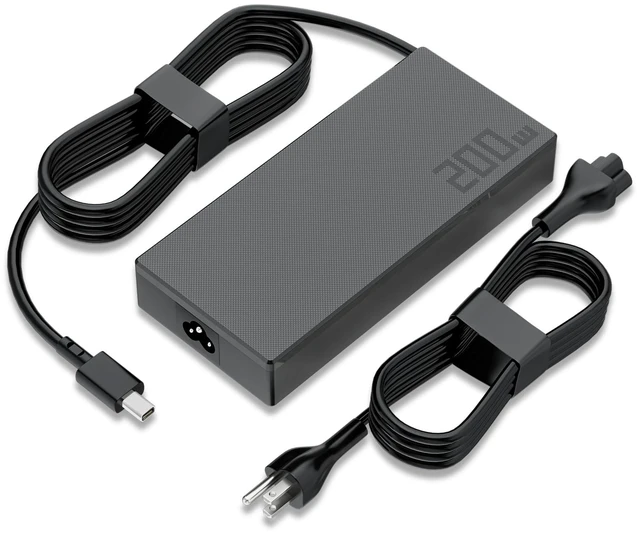 Main image of 200W Laptop Charger for ASUS ROG Zephyrus TUF ProArt Zenbook Rectangle Tip 20V 10A Fast Charging Stable Power for Gaming Smart Temperature Control Compact Design ADP-200JB K Fits 180W Models