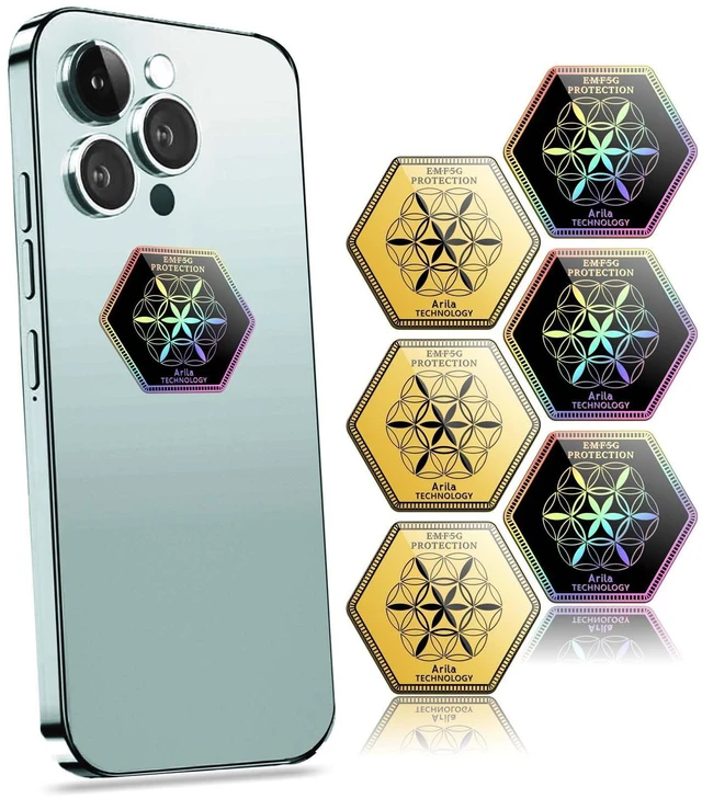 Main image of 24K Gold Protection Sticker(3 Pcs) and Silver Protection Sticker(3 Pcs) from All Phones/Tablets/Laptops/All Devices (6 Pcs)