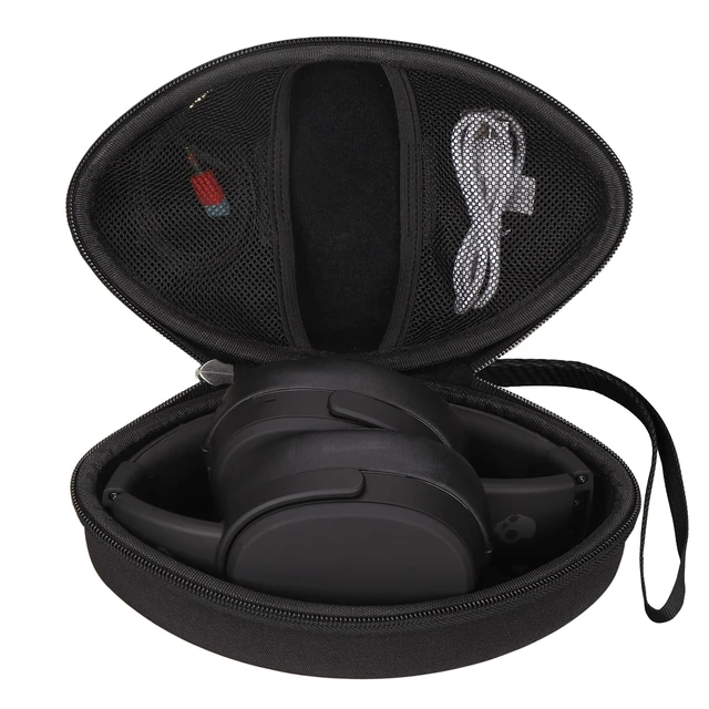 Alt view image 2 of 7 - Case for Artix CL750 / AILIHEN C8 MS300 Kids Headphones -Black (Case Only) Portable Hard Bag, Soft Inner Lining Protects Headphones, the Mesh Pocket Stores USB Cables