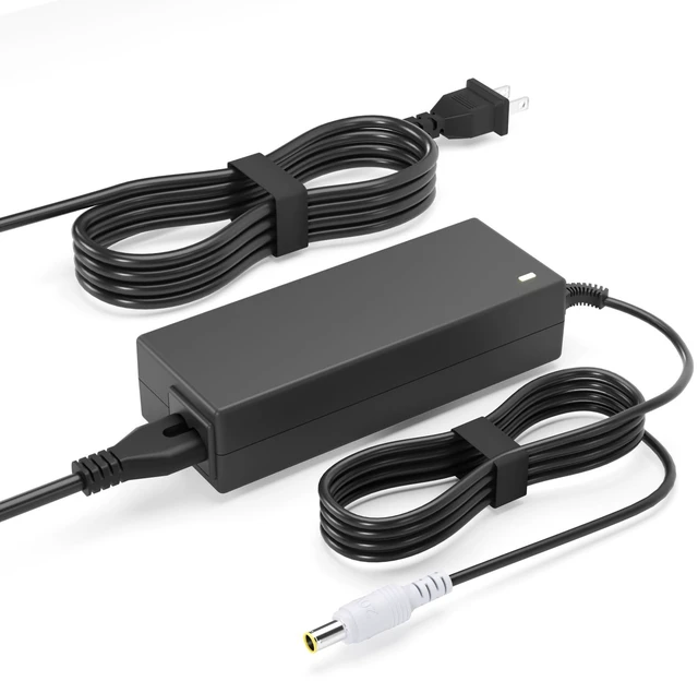 Main image of 90W Fast Charger for Jackery Explorer 240 300 500 Power Cord Replacement Double your Jackery's charging speed! 90W turbo output beats slow OEM cords. Rugged build for off-grid RV & emergency power