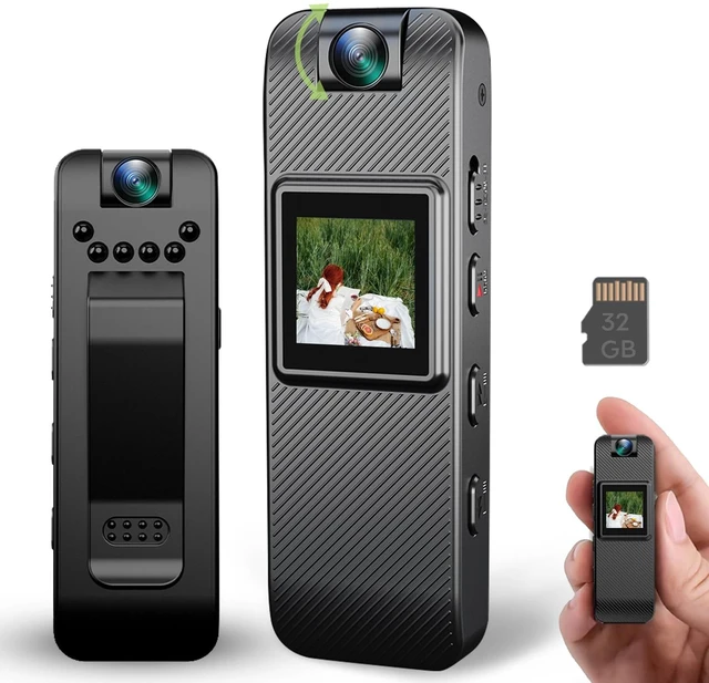 Main image of Body Cam Mini Body Camera POV Portable Action Cam for Travel Sports 1080P FHD Night Vision 0.85in Screen Pocket Camera with Clip Magnetic Backclip Cam 160 mins working