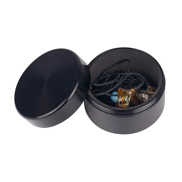 Alt view image 3 of 6 - Aluminum Alloy Earphone Case Waterproof in Ear Monitor Storage Box with Sponge Lining(Black)