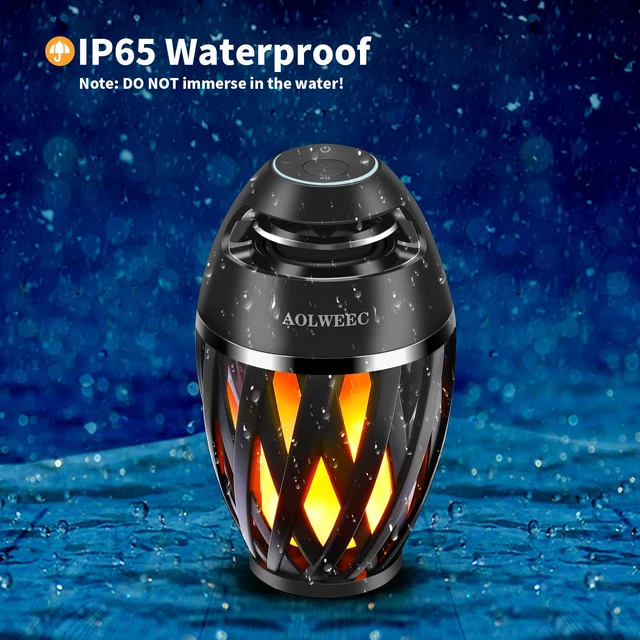 Alt view image 4 of 6 - Flame Light Speaker, Led Flame Speakers Torch Atmosphere Bluetooth Speakers & Outdoor Portable Stereo Speaker with HD Audio and Enhanced Bass Flickers Warm Lamp for iPhone/iPad/Android