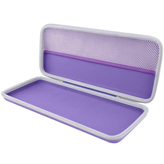 Alt view image 3 of 7 - for Logitech Alto Keys K98M Keyboard Carry Case, Purple Travel Protective Storage Case with Mesh Pocket for POP Mouse and Accessories, Travel Storage, Carrying Handle