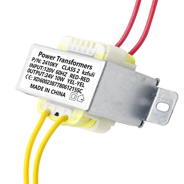 Alt view image 4 of 7 - 24V/10W AC/AC Power Transformer, Input 120V/60HZ Single-Phase Transformer, Applicable to Stage Lighting, Audio Equipment, Small Power Supply K-030, Rv Emergency Lighting, etc(2Pcs)