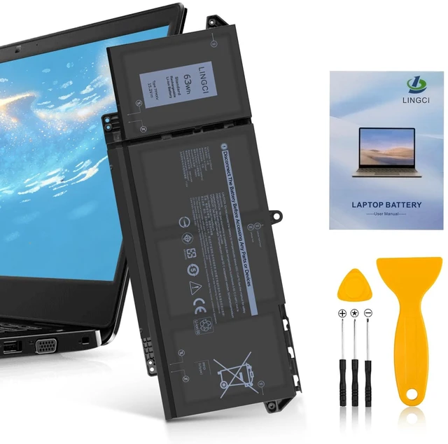 Main image of 7FMXV Battery Replacement for Dell Latitude 5320 7320 7420 7520 Latitude 5320 2-in-1/7320 2-in-1/7420 2-in-1 P133G P134G P135G P136G P138G P139G P110F TN2GY 9JM71 4M1JN 1PP63 63Wh