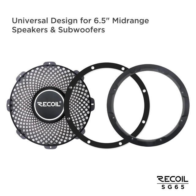 Alt view image 2 of 7 - SG-65P 6.5" High Excursion Steel Mesh Grille Mid Speaker & Subwoofer