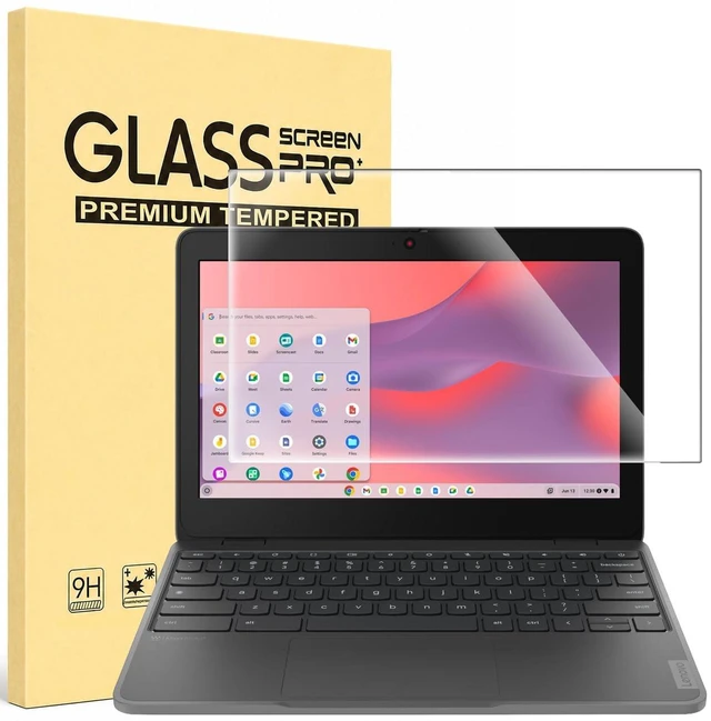 Main image of Tempered Glass Screen Protector for 11.6 inch Lenovo IdeaPad 3/Flex 3 Chromebook /Lenovo Chromebook 100e 100w 300e 300w 500e 500w 11.6/ Chromebook N21 N22 N23 11.6, 9H, Bubble Free, Anti Fingerprint