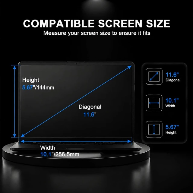 Alt view image 2 of 7 - Tempered Glass Screen Protector for 11.6 inch Lenovo IdeaPad 3/Flex 3 Chromebook /Lenovo Chromebook 100e 100w 300e 300w 500e 500w 11.6/ Chromebook N21 N22 N23 11.6, 9H, Bubble Free, Anti Fingerprint