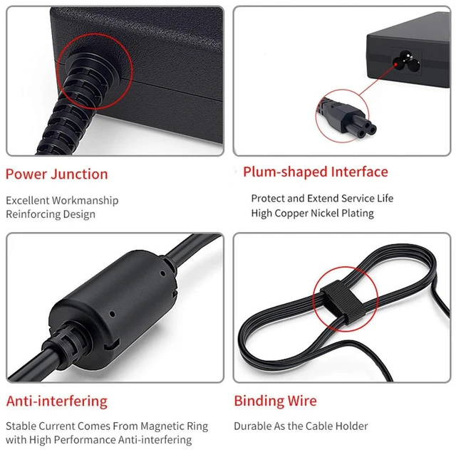 Alt view image 2 of 5 - 19V 6.32A 120W AC Charger Fit for Asus ROG GL551J GL552VW GL553V GL752VW GL753VE N550JK N550JX ZX53VW FX53VD G56JK N56JR PA-1121-28 A15-120P1A Laptop Adapter Power Supply