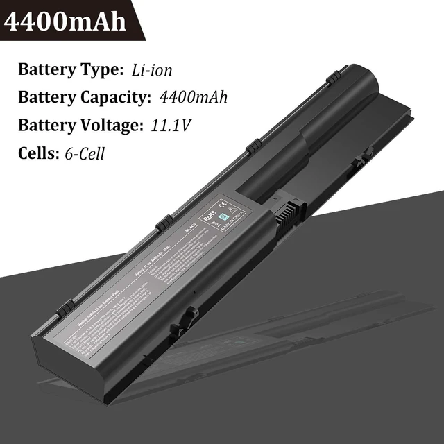 Alt view image 2 of 7 - 4430s Laptop Battery Replacement Fit for HP Probook 4540s 4440s 4530s 4535s 4545s 4431s 4435s 4330s Series, fits Laptop Part Number 633805-001 PR06 PR09 HSTNN-IB2R 633733-321 11.1V 5200mAh