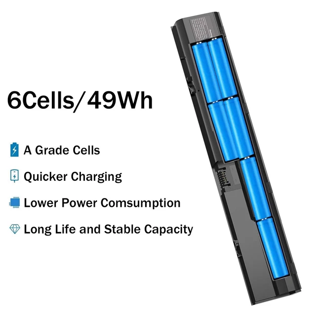 Alt view image 4 of 7 - 4430s Laptop Battery Replacement Fit for HP Probook 4540s 4440s 4530s 4535s 4545s 4431s 4435s 4330s Series, fits Laptop Part Number 633805-001 PR06 PR09 HSTNN-IB2R 633733-321 11.1V 5200mAh
