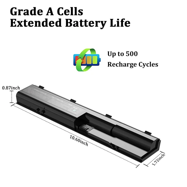 Alt view image 5 of 7 - 4430s Laptop Battery Replacement Fit for HP Probook 4540s 4440s 4530s 4535s 4545s 4431s 4435s 4330s Series, fits Laptop Part Number 633805-001 PR06 PR09 HSTNN-IB2R 633733-321 11.1V 5200mAh