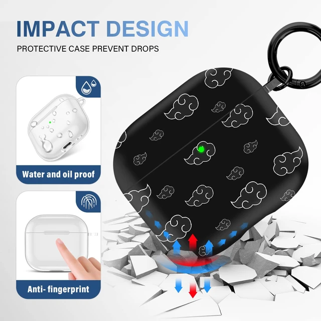 Alt view image 2 of 7 - for Airpods 3rd Generation Case, Anime Cartoon Cute Design Series Apple Airpod 3 Case Cover for for Airpods 3rd Generation 2021, Wireless for Airpods 3 Cases for Men Women,Anime White Cloud