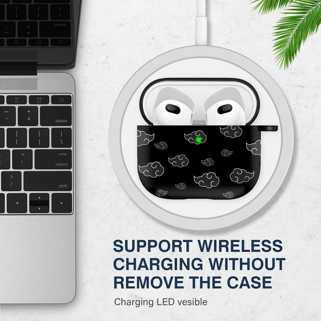 Alt view image 3 of 7 - for Airpods 3rd Generation Case, Anime Cartoon Cute Design Series Apple Airpod 3 Case Cover for for Airpods 3rd Generation 2021, Wireless for Airpods 3 Cases for Men Women,Anime White Cloud