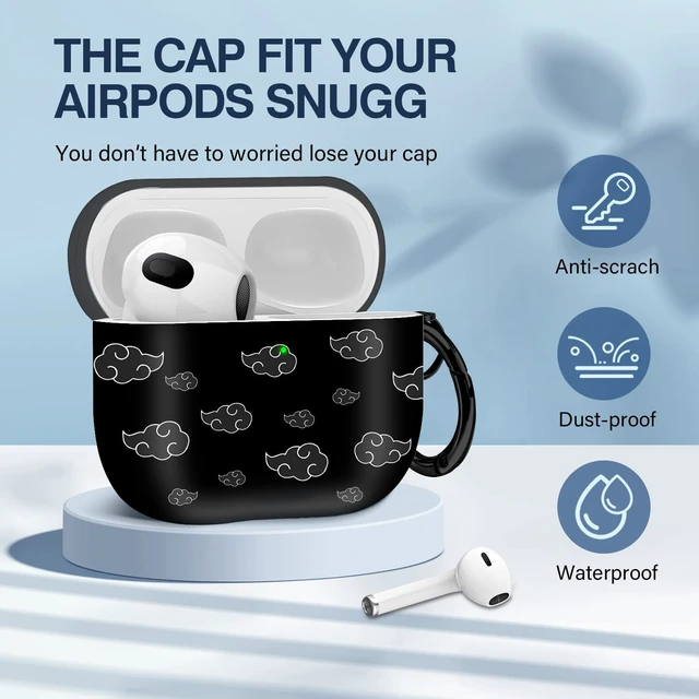 Alt view image 7 of 7 - for Airpods 3rd Generation Case, Anime Cartoon Cute Design Series Apple Airpod 3 Case Cover for for Airpods 3rd Generation 2021, Wireless for Airpods 3 Cases for Men Women,Anime White Cloud