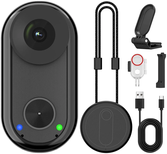 Main image of SVGo M3E Mini Body Cameras with Magnetic Quick Release for Vlogging 30g Ultra-Light,4K/30FPS,EIS 2.0, Hands-Free POV Camera, Thumb Camera with waterproof case