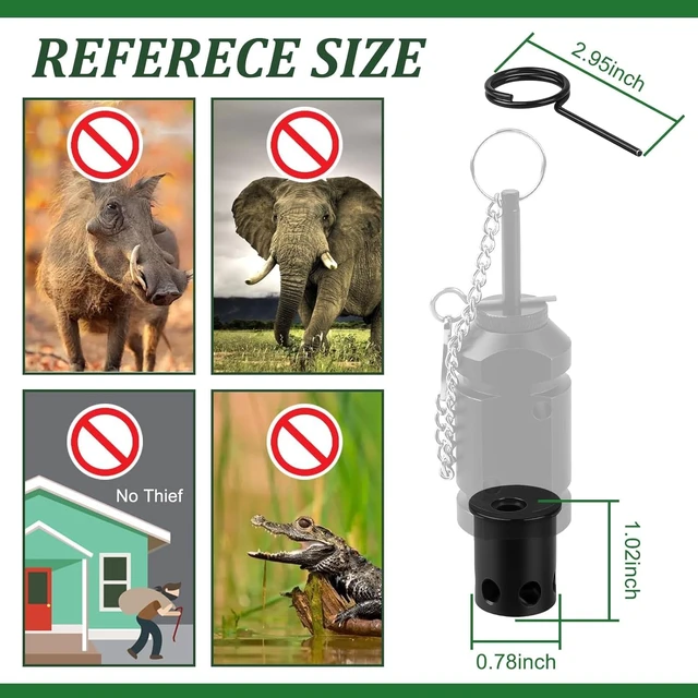 Alt view image 4 of 7 - 2 Pack.22 Adapter for 12 Gauge Trip Alarm.22 Adapter for Perimeter Trip Alarm, Trip wire alarm adapter, Durable 6061 aluminum, Reusable