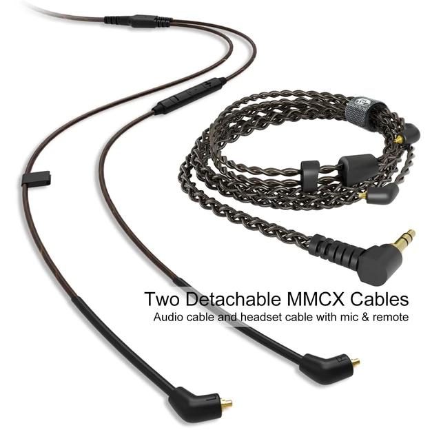 Alt view image 5 of 7 - Bmaster Triple Driver in Ear Headphones, Wired IEMs MMCX Cable, Violet Hi-Fi Studio IEMs with Silver-Plated OFC MMCX Cable, Tuned for musicians, sound engineers and DJs for professional use