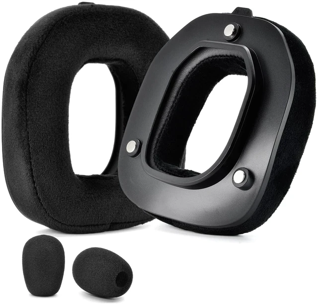 Main image of Earpads for Astro A50 Gen4 / A50 Gen5 / A50X (Velour) Ear pads and Microphone Foam, Upgrade High-Density Noise Cancelling Foam, Ear Cushions Added Thickness