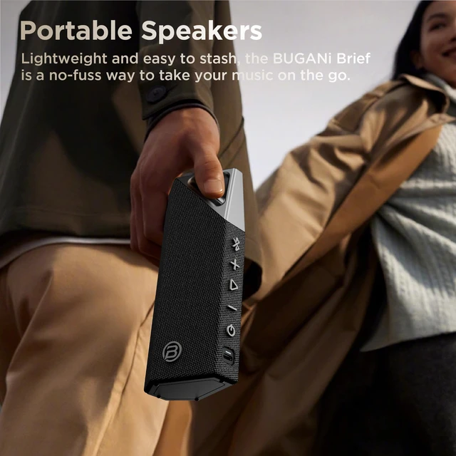 Alt view image 4 of 7 - Bluetooth Speaker Wireless Portable, Portable Speaker IPX7 Waterproof Auracast Multi-Speaker Party Mode, IPX7 Waterproof, Built-in Mic, USB-C, 15H Playtime for Home, Outdoor, Travel Golden